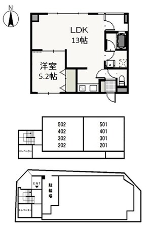 Court　Condohrの物件間取画像